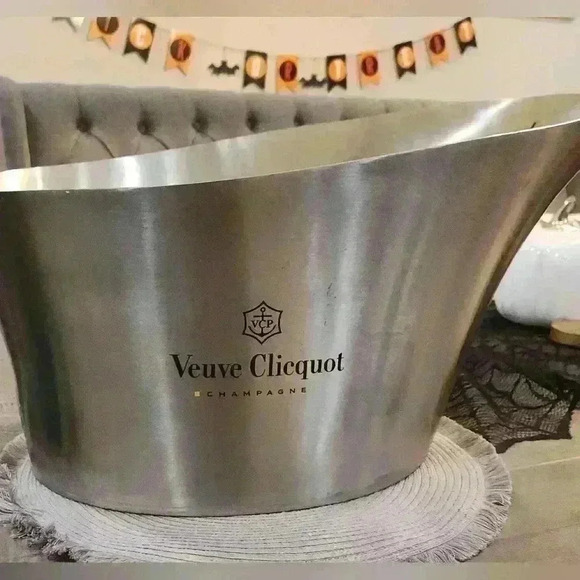 Veuve Clicquot Other - Veuve Clicquot Stainless Steel Cooler Champagne Bottle Cooler Ice Bucket